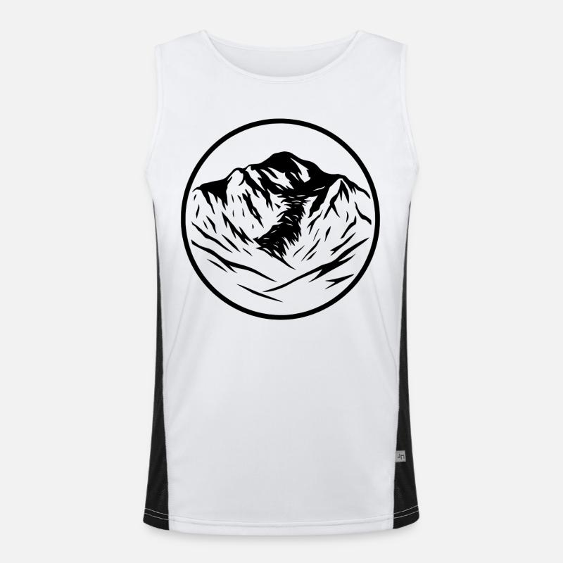 Mont Blanc Funktionelles Kontrast-Tank Top für Männer 