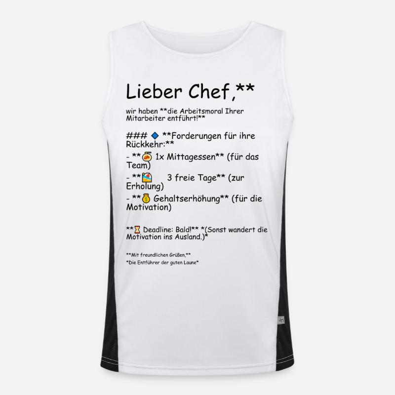 Work ethic Men's Functional Contrast Tank Top 