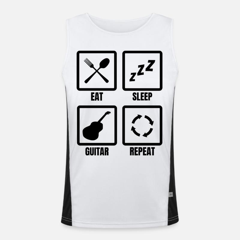 Routine du guitariste Débardeur respirant contrasté Homme 