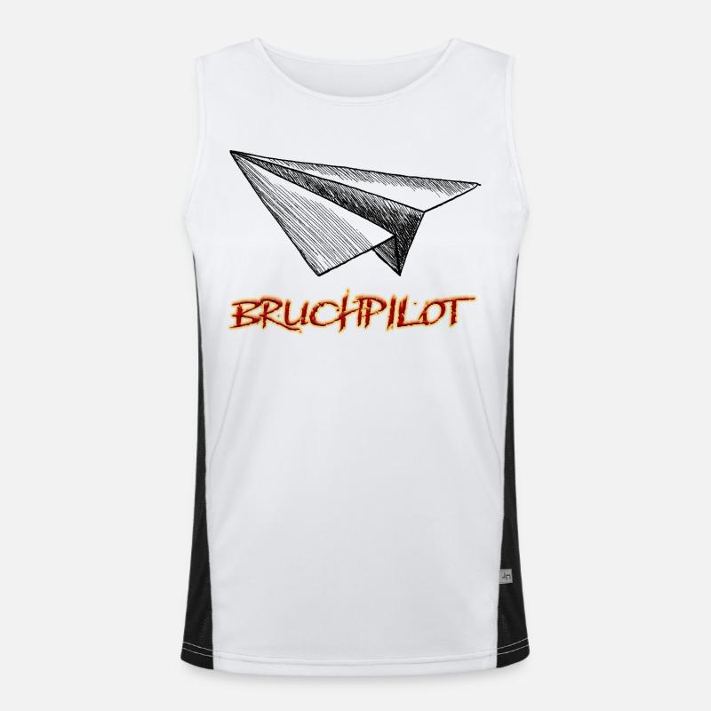 Bruchpilot Funktionelles Kontrast-Tank Top für Männer 