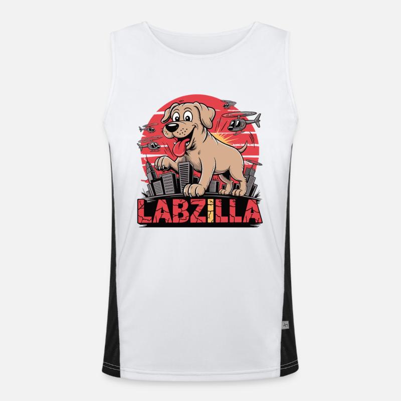 Labzilla – The good boy in big city operations Men's Functional Contrast Tank Top 