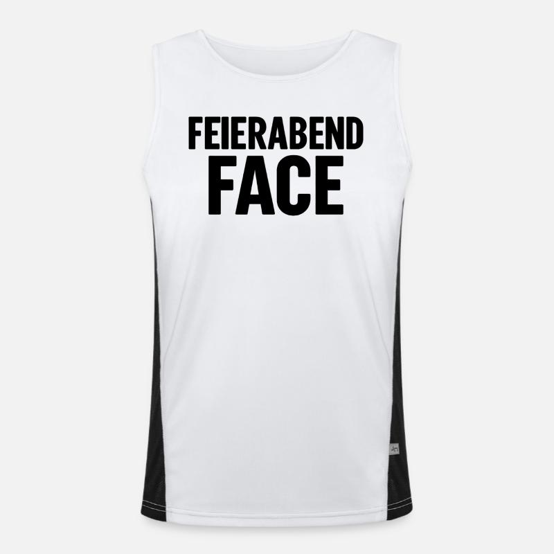 FEIERABEND FACE Funktionelles Kontrast-Tank Top für Männer 