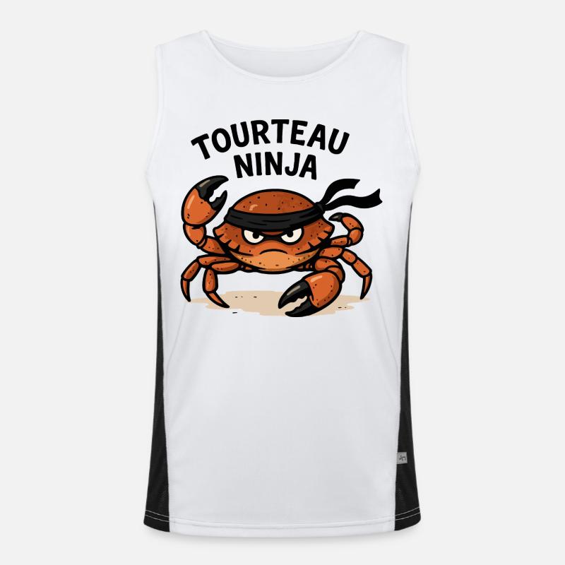 Ninja Crab Men's Functional Contrast Tank Top 
