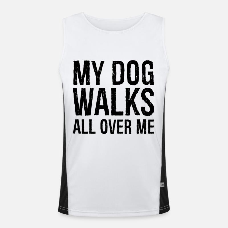 Mon chien me marche dessus Débardeur respirant contrasté Homme 