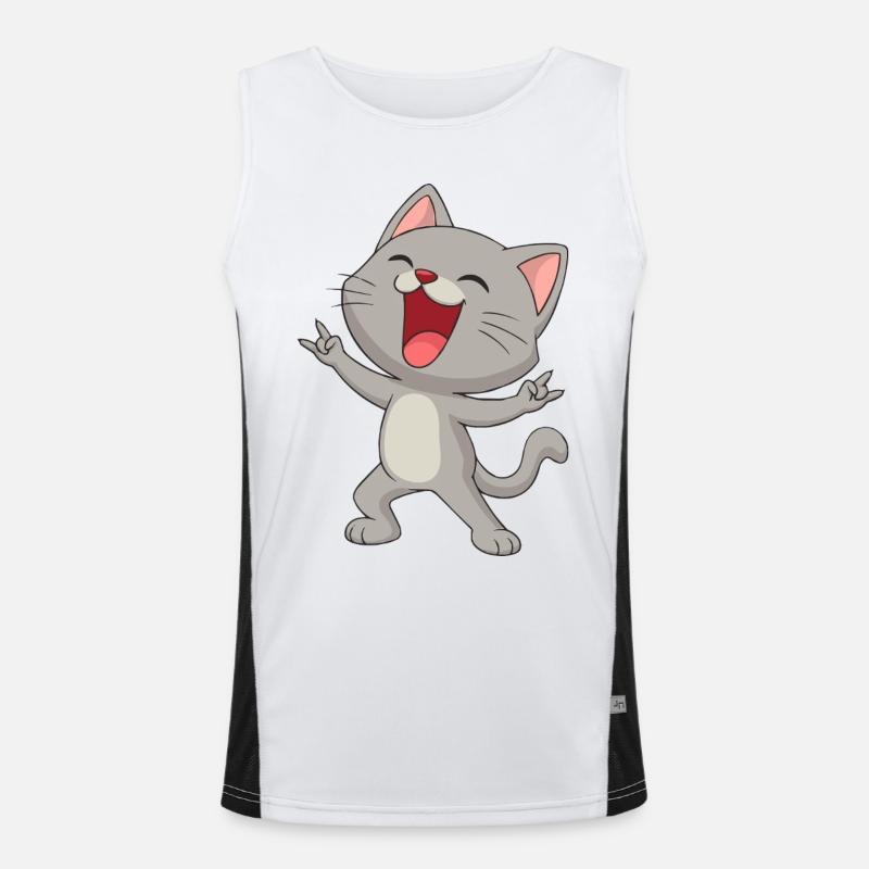 Rock'n'Roll Miez Funktionelles Kontrast-Tank Top für Männer 