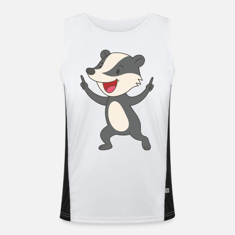 Party Badger Men's Functional Contrast Tank Top 