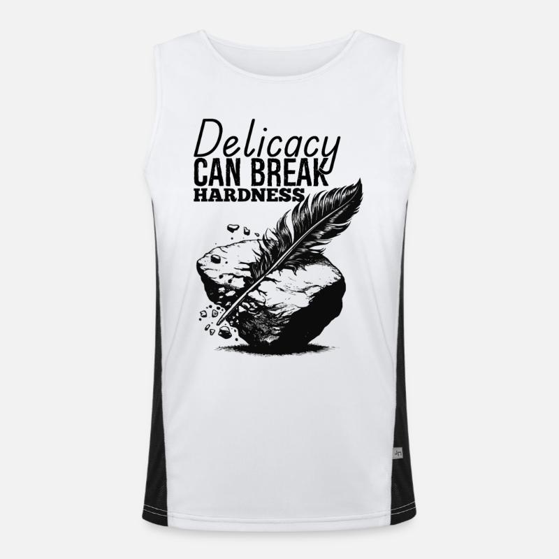 La délicatesse peut briser la dureté Débardeur respirant contrasté Homme 