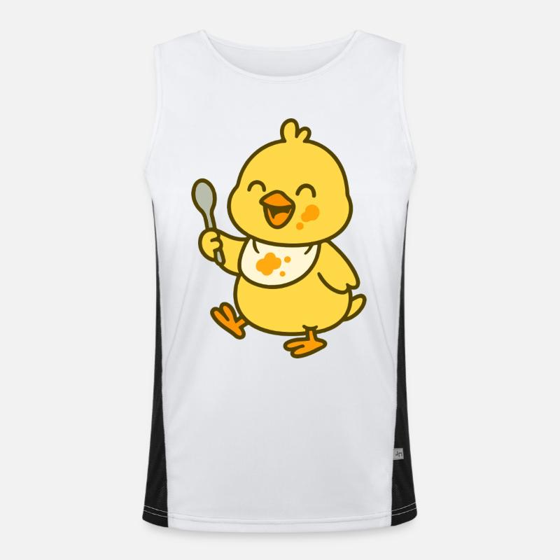 Futtern fürs Leben Funktionelles Kontrast-Tank Top für Männer 