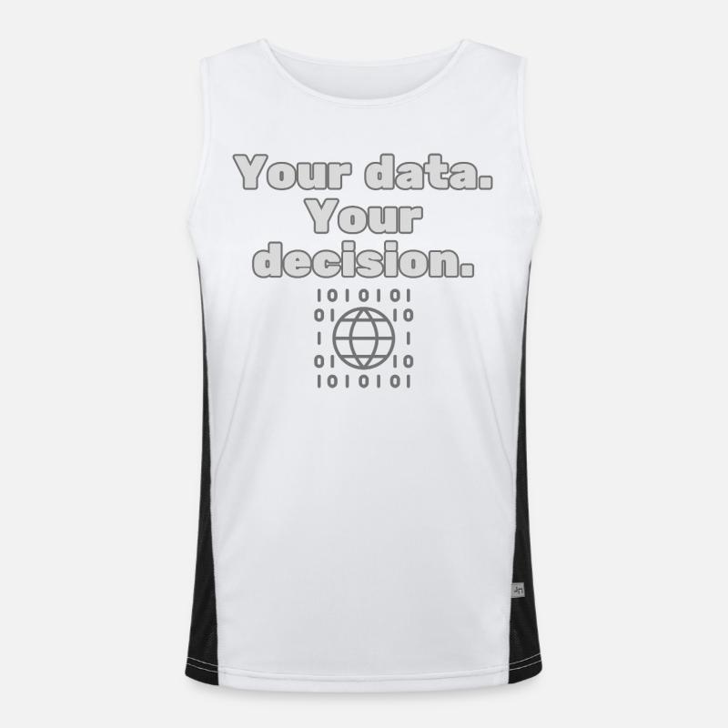 Your Data. Your Decision - Privacy Statement Men's Functional Contrast Tank Top 