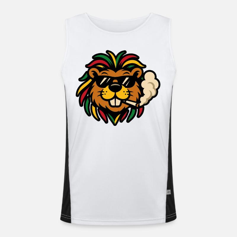 Reggae Bobr – Rasta Bober Men's Functional Contrast Tank Top 