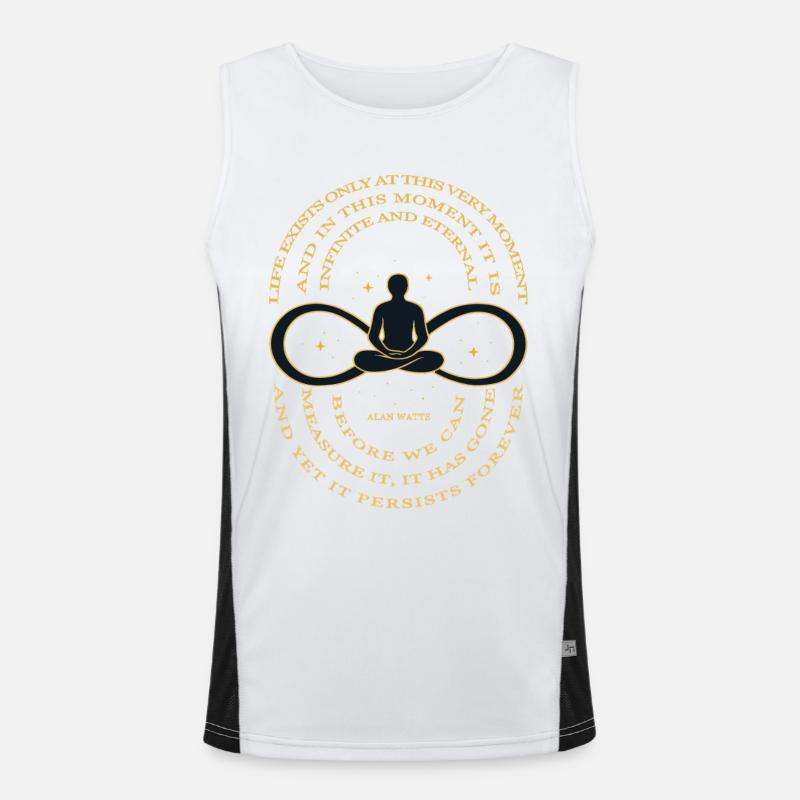 Alan Watts Time Infinity Tee Men's Functional Contrast Tank Top 