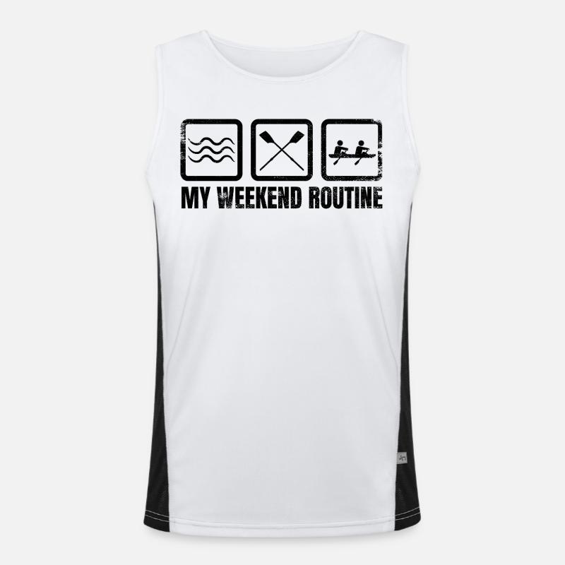 Meine Wochenendroutine Funktionelles Kontrast-Tank Top für Männer 