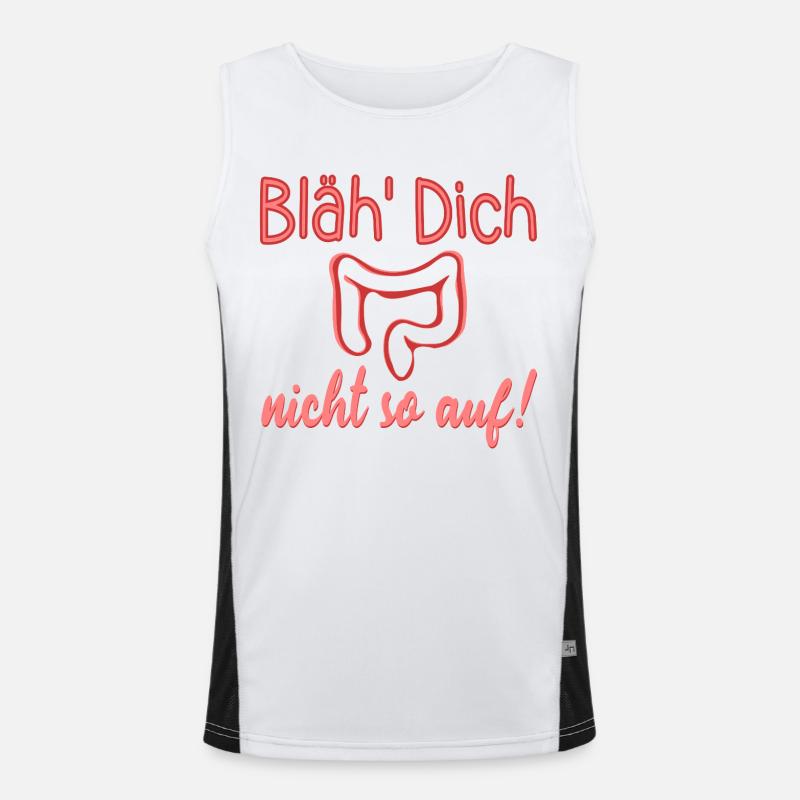 AUFGEBLÄHT - DARM REIZDARM Funktionelles Kontrast-Tank Top für Männer 