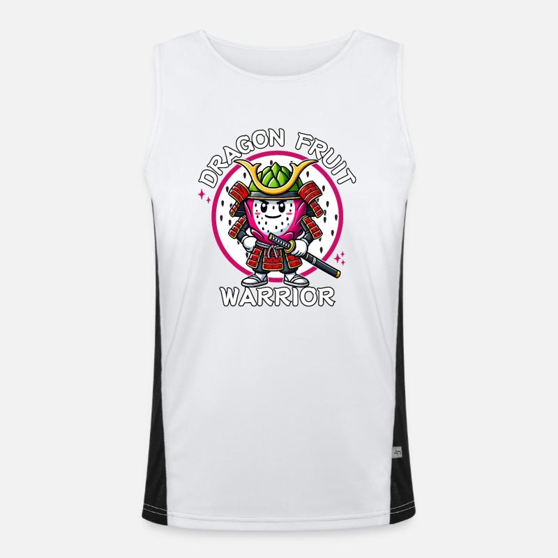 Must-have Dragon Fruit Warrior Samurai Men's Functional Contrast Tank Top 