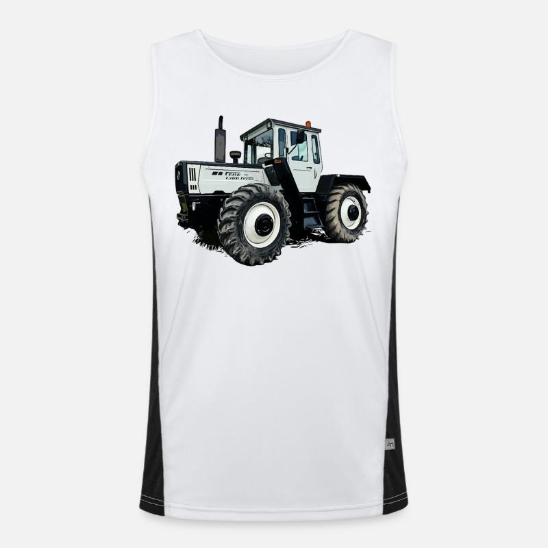 Ackerlegende in Grau Funktionelles Kontrast-Tank Top für Männer 