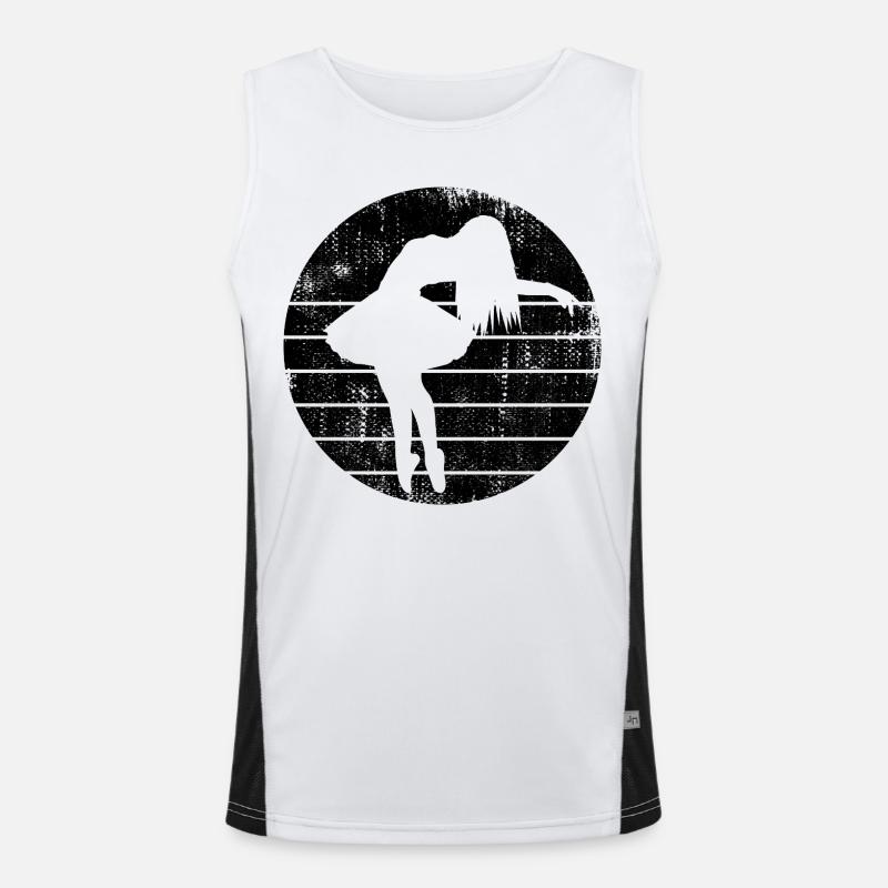 Ballettmädchen Funktionelles Kontrast-Tank Top für Männer 