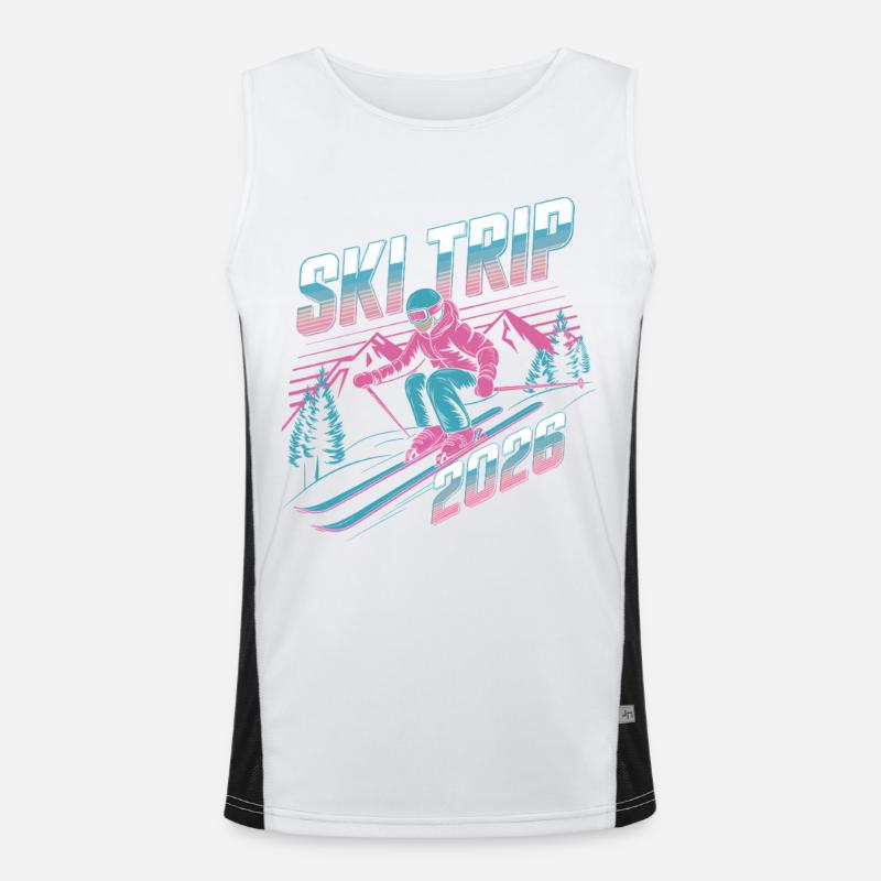 Ski Trip 2026 Men's Functional Contrast Tank Top 