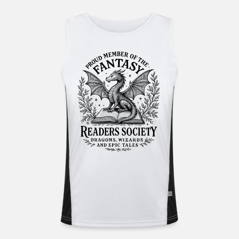 Abstract Marine Composition Men's Functional Contrast Tank Top 