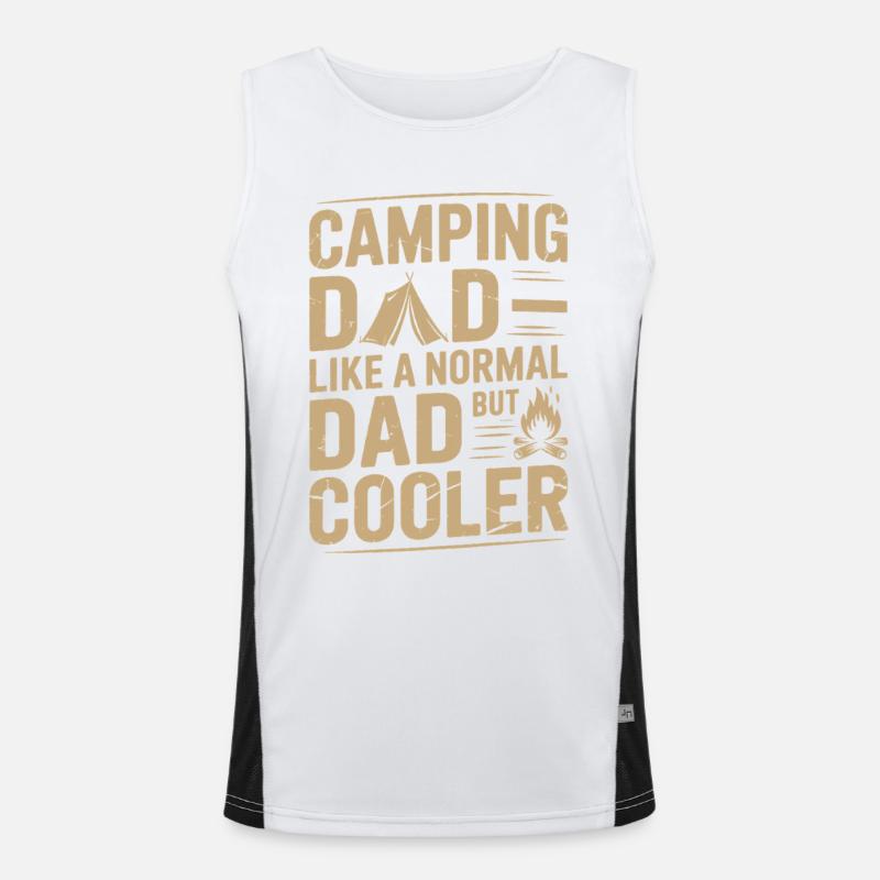 Camping papa comme un normal mais plus frais Débardeur respirant contrasté Homme 