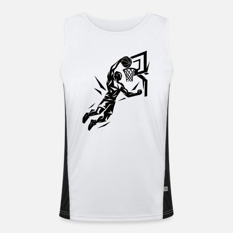 Basketball Slam Dunk Throw Player Dunking Gift Men's Functional Contrast Tank Top 