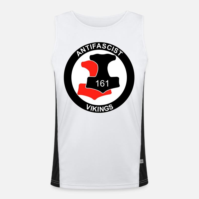 Antifa Vikings Men's Functional Contrast Tank Top 