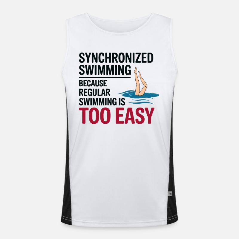 Motivation pour la natation synchronisée Débardeur respirant contrasté Homme 