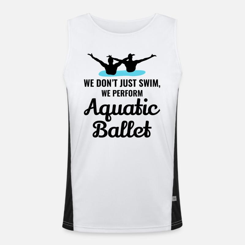 Synchronschwimmen Funktionelles Kontrast-Tank Top für Männer 
