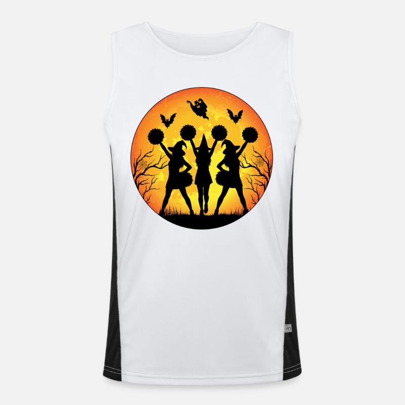 Cheerleader Hexen Funktionelles Kontrast-Tank Top für Männer 