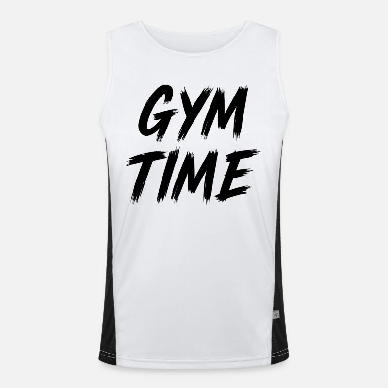Temps de gym Débardeur respirant contrasté Homme 