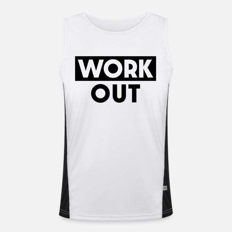 Work Out Men's Functional Contrast Tank Top 