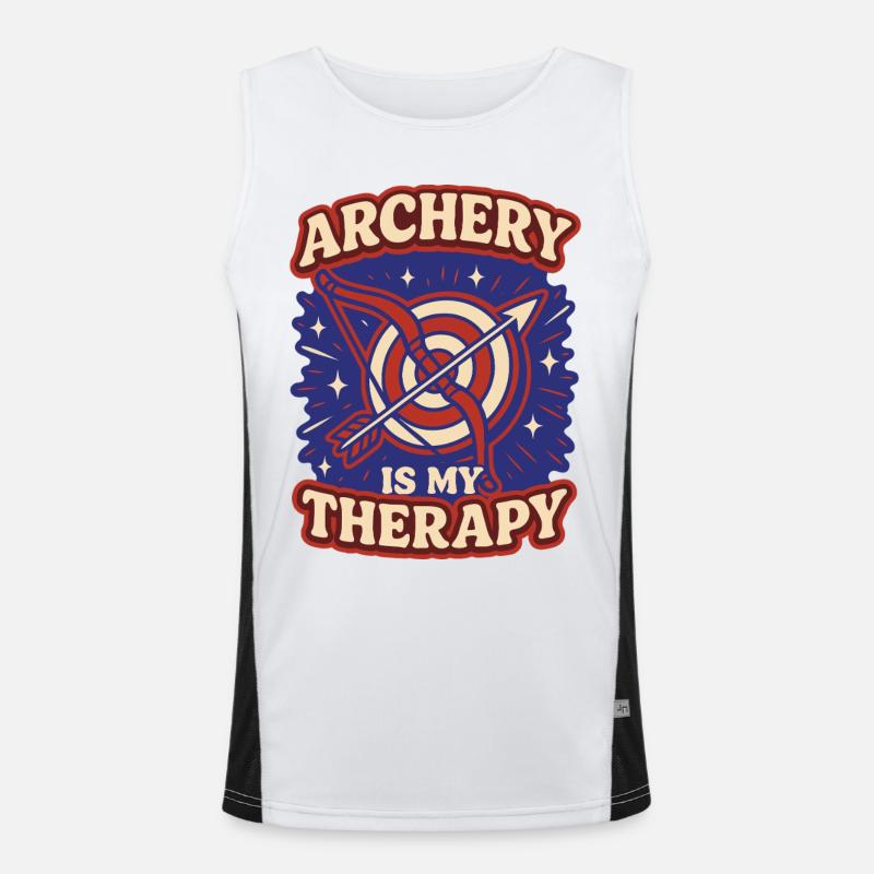 Archery Is My Therapy Archer Men's Functional Contrast Tank Top 