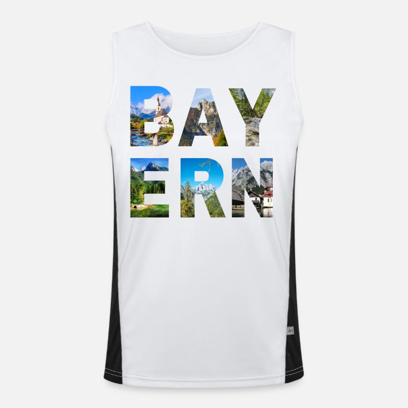 Bayern  Funktionelles Kontrast-Tank Top für Männer 