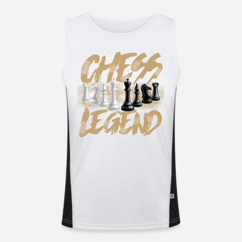 Schach Funktionelles Kontrast-Tank Top für Männer 