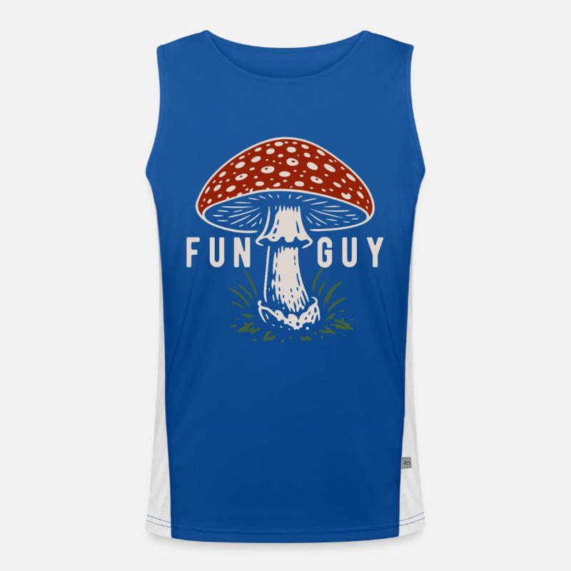 Fly Agaric Funguy - Mushrooms - Saying Men's Functional Contrast Tank Top 