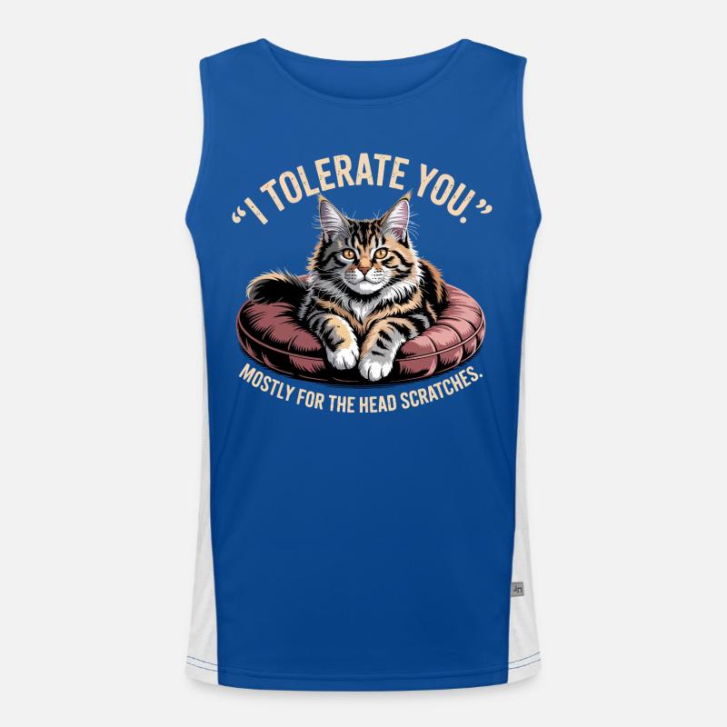 Tête Gratter Chat Débardeur respirant contrasté Homme 