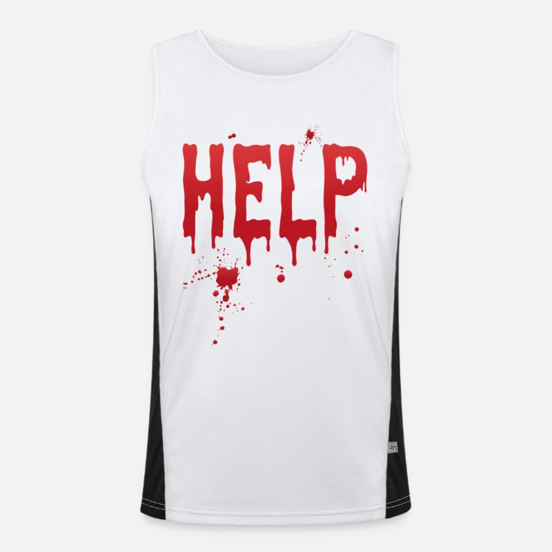 Help Men's Functional Contrast Tank Top 