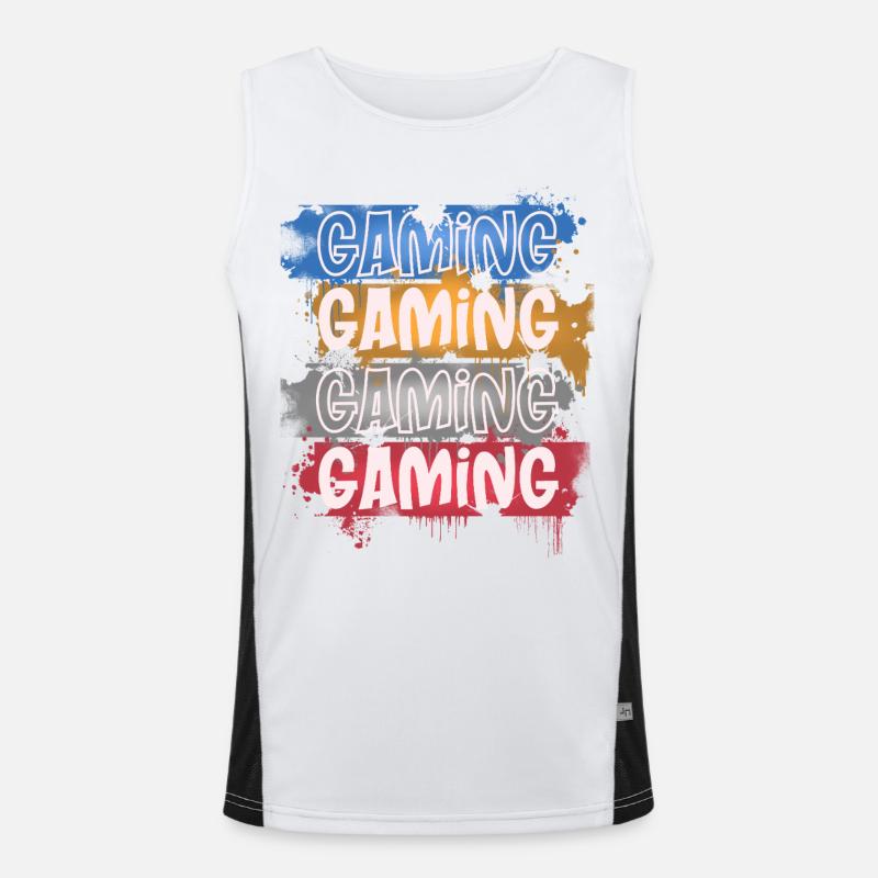 Gaming Funktionelles Kontrast-Tank Top für Männer 
