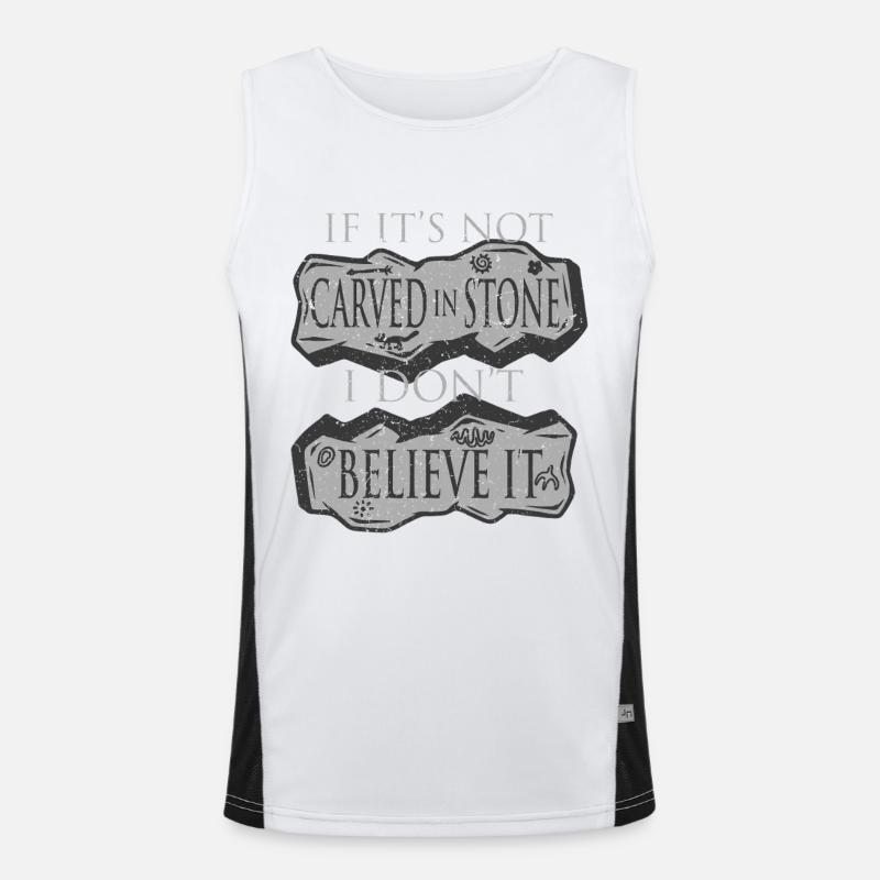 Petroglyphe Petroglyphen Piktogramme Funktionelles Kontrast-Tank Top für Männer 