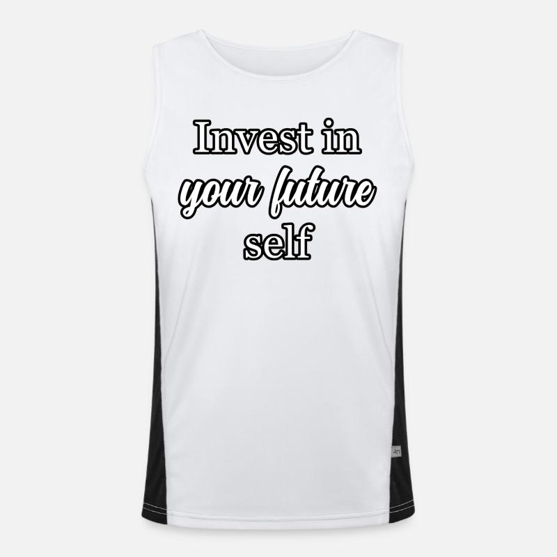 Wise Choices: Invest In Your Future Self Vision	 Men's Functional Contrast Tank Top 