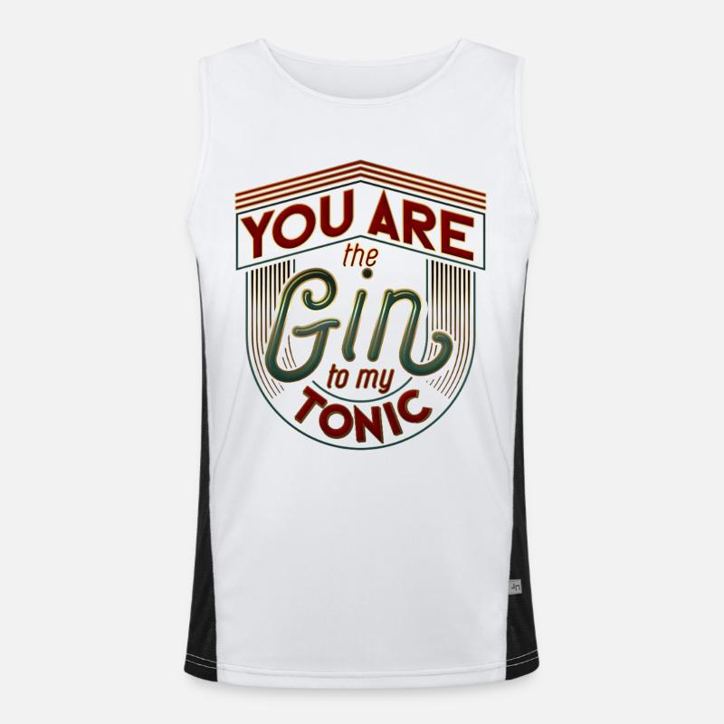 Conception de lettrage néon motivant Débardeur respirant contrasté Homme 