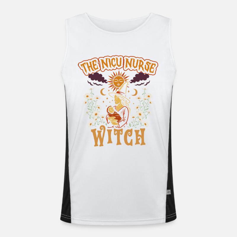 NICU Krankenschwester The NICU Nurse Witch Funktionelles Kontrast-Tank Top für Männer 