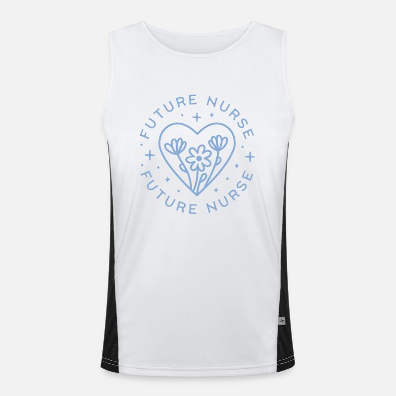 Future nurse student cute motivational affirmation Men's Functional Contrast Tank Top 