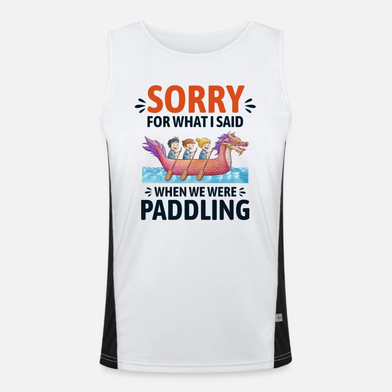 Équipage de course de bateaux-dragons Débardeur respirant contrasté Homme 