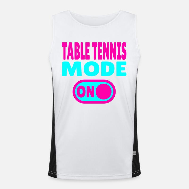 Mode tennis de table activé – Style de vie ping-pong Débardeur respirant contrasté Homme 