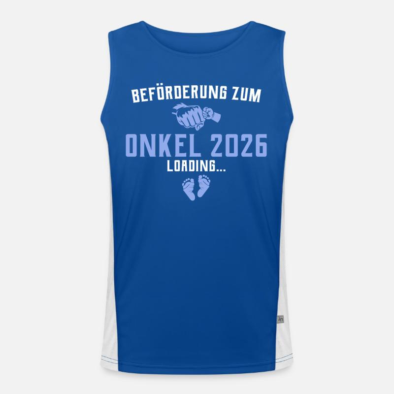 Beförderung zum Onkel 2026 loading Funktionelles Kontrast-Tank Top für Männer 