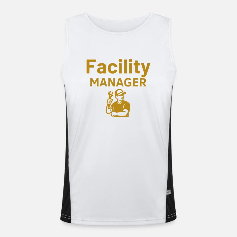 Facility Manager Funktionelles Kontrast-Tank Top für Männer 
