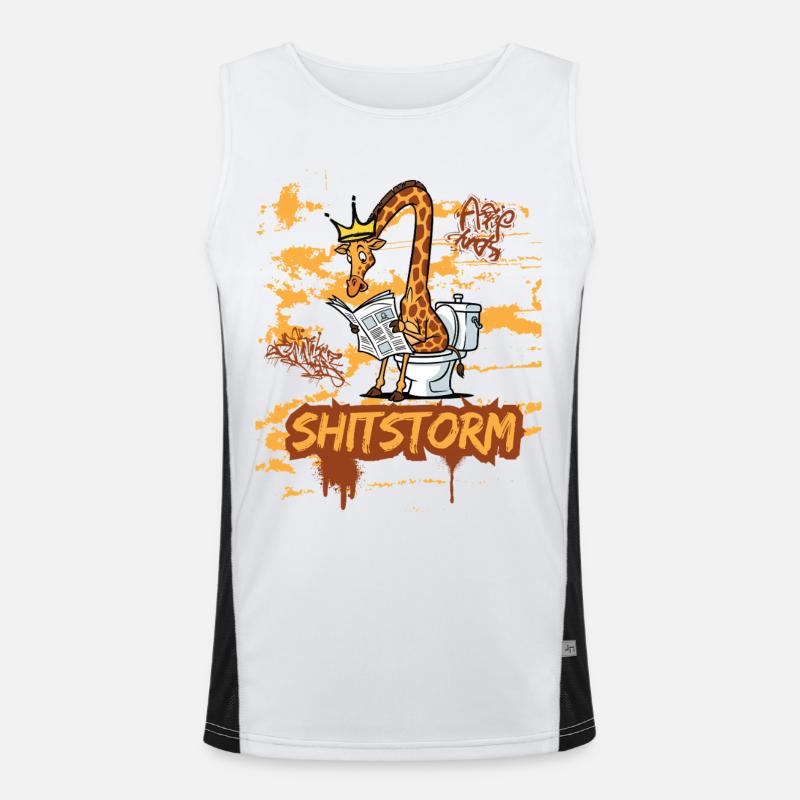Shitstorm  Funktionelles Kontrast-Tank Top für Männer 