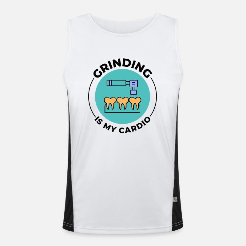 Dental Lab Technician Pride Design  Men's Functional Contrast Tank Top 