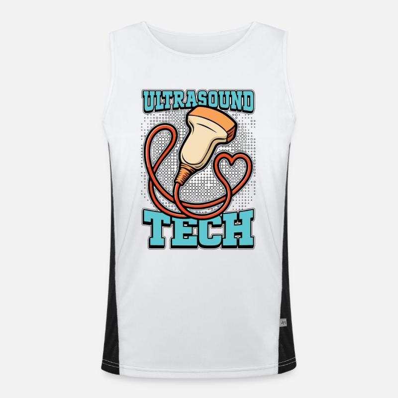 Sonographer Ultrasound Tech Sonography Xray Tech Funktionelles Kontrast-Tank Top für Männer 