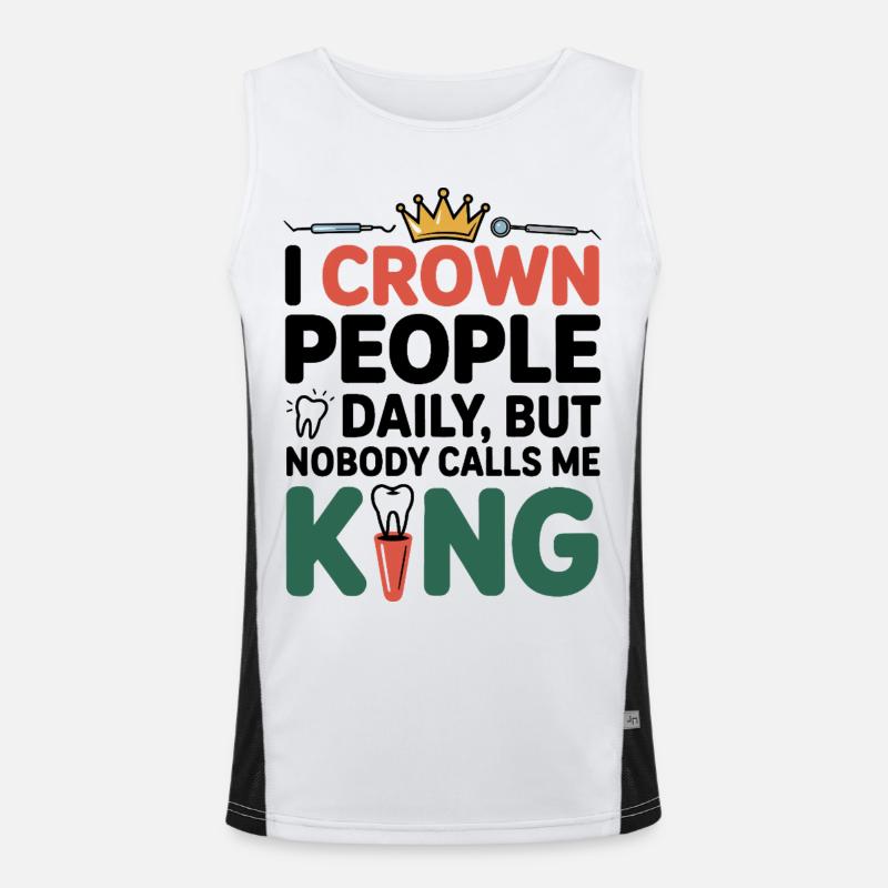 Dental Lab Technician Wax Up  Men's Functional Contrast Tank Top 